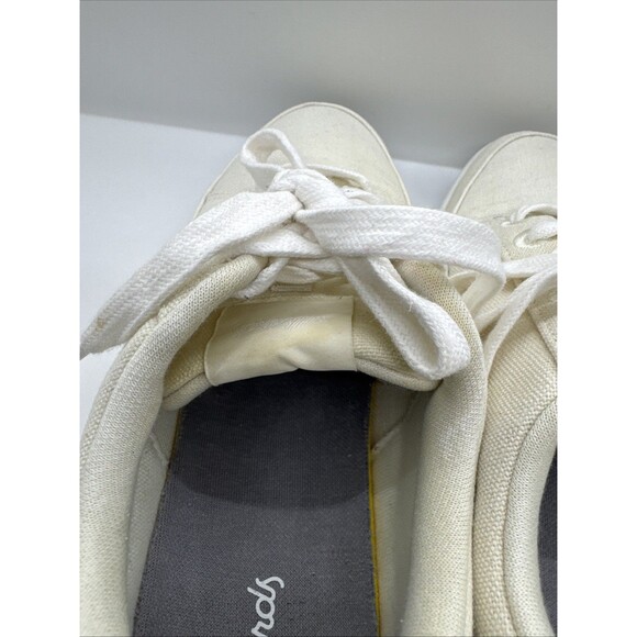 Allbirds Women's Lace Up Canvas Pacers Sneakers Shoes Casual Off White Size 8 - Picture 6 of 13